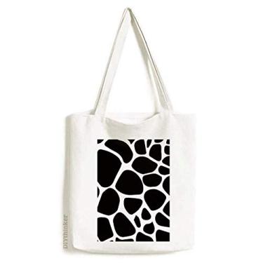 Imagem de Girafa Animal Art Grain Ilustration Pattern Tote Canvas Bag Shopping Satchel Casual Bolsa