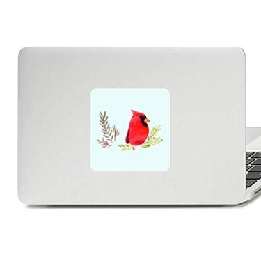 Imagem de Adesivo vermelho pássaro animal magpie vinil paster laptop decoração PC