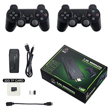 Imagem de Video Game Consoles, 4K 2.4G Wireless 10000 Games 32/64GB Retro Classic Gaming Gamepads TV Family Controller For PS1/GBA/MD