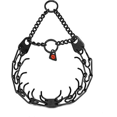 Imagem de HS Herm. SPRENGER Germany Coleira de treinamento Ultra-Plus com garras para cães, aço inoxidável preto, coleira de treinamento antipuxão, feita na Alemanha, 2,25 mm x 40,6 cm, médio