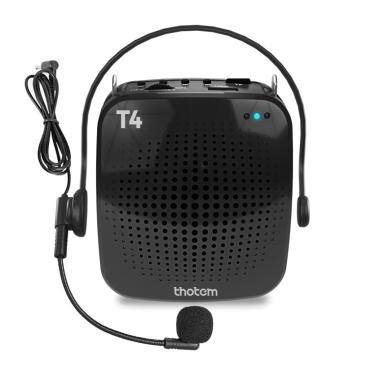 Imagem de Amplificador de Voz Multifuncional Portátil - thotem T4 + Microfone headset com fio - Potência 15W - Kit do Professor