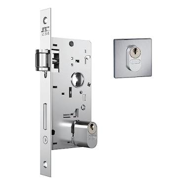 Imagem de Fechadura Rolete Regulável 803 Quadrada Inox Escovado Stam