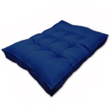 Imagem de Almofada Futon Alto Oxford 120X100 Pallet Gigante Azul Marin