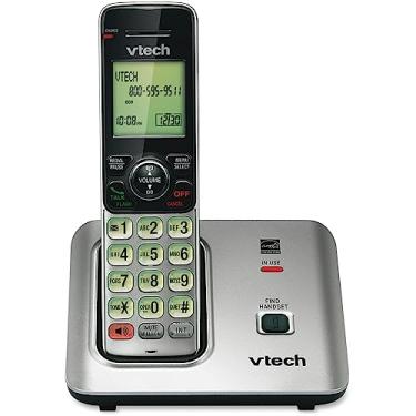 Imagem de VTECS6619 - VTech CS6619 DECT 6.0 Telefone sem fio expansível com identificador de chamadas/espera de telefone, prata com 1 fone