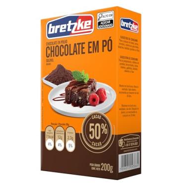 Imagem de Bretzke – Chocolate em Pó 50% Cacau 200g | Ideal para Bolos, Coberturas e Recheios | Sabor Intenso e Equilibrado | Uso Profissional e Doméstico