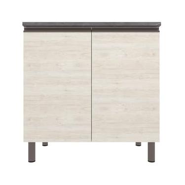 Imagem de Balcão Bartira Cristal MDP 15mm com 2 Portas e 1 Prateleira - 80,1cm de largura