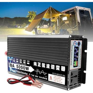 Imagem de Inversor De Onda Senoidal Pura (5000w/6000w/8000w), Dc 12v / 24v / 60v Para Ac 110v / 220v Conversor De TensãO, Tomada De Energia Universal,6000W-12vto220V