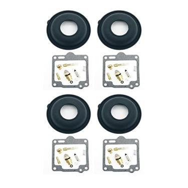 Imagem de Kit de reparo de carburador de motocicleta com peça de reconstrução de diafragma de êmbolo para XV750 Virago750 1988-1997 XV Virago 750 (Cor: 4 conjuntos)