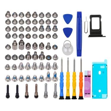 Imagem de DARYCOM Repair Conjunto completo de parafusos 72 peças para iPhone 11 Pro Max, kit de ferramentas de reparo de 6,5 polegadas, 4 chaves de fenda, mapa de localização, 3 abridores de ferramentas, 1