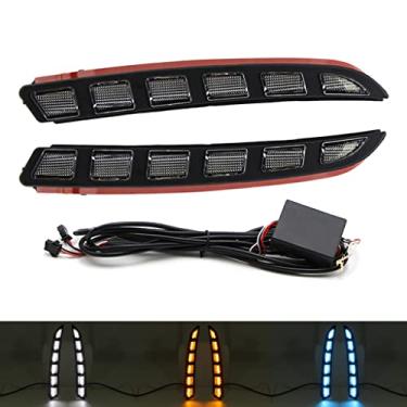Imagem de Dreamseek Lâmpada de neblina LED DRL de 3 cores para Hyundai Tucson NX4 2022 2023 Luz diurna frontal com seta sequencial dinâmica