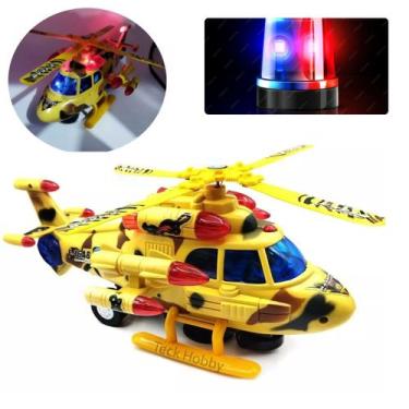 Imagem de Brinquedo Helicóptero Bombeiro Policial Com Led, Som E Música - Sky Pi