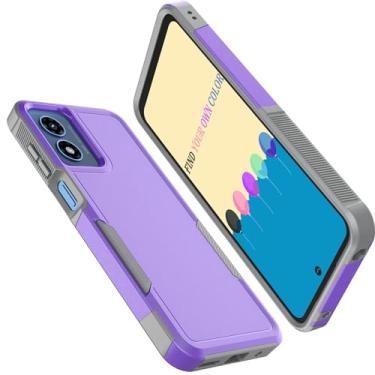 Imagem de Tekcoo Capa para Motorola Moto G Play (2024) | Apenas 4G | [Teste de queda de grau militar] Aderência resistente a arranhões com absorção de choque, bonita, rígida, antiderrapante, amortecedor, camada