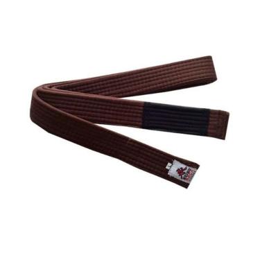 Imagem de FAIXA DE JIU JITSU MARROM COM PONTEIRA PRETA - KEIKO-Unissex