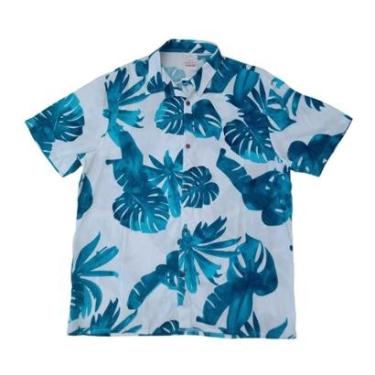 Imagem de Camisa de Botão Radical Wave Folha /Azul-Masculino