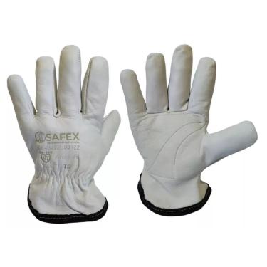 Imagem de Luva Proteção De Vaqueta Modelo Petroleira Punho 7Cm Tam.G CA 31624 - Safex Safex