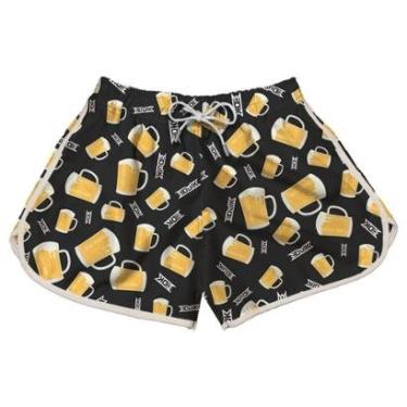 Imagem de Short Praia Feminino Tactel Academia Calor Leve Básico Surf-Feminino