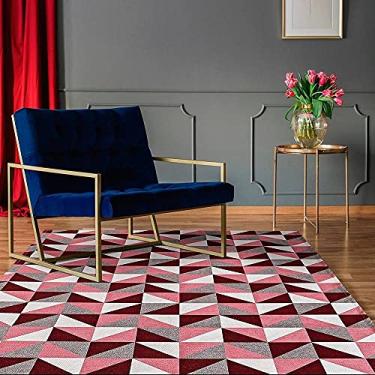 Imagem de Tapetes para Sala Dallas 1,35m x 2,00m - Vermelho