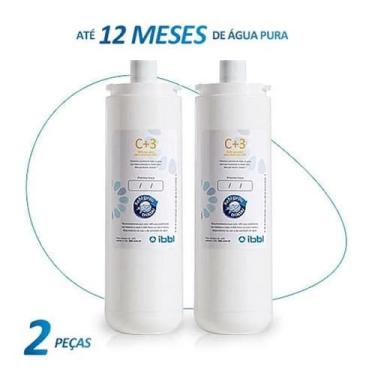 Imagem de Kit com 2 Refil Filtro IBBL C+3 Girou Trocou Natural