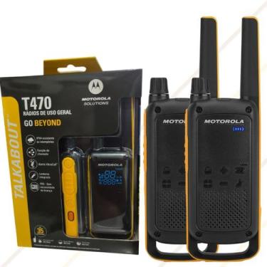 Imagem de 8 Rádio Comunicador Motorola T470BR Walkie Talkie Original Resistente 