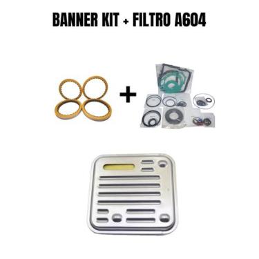 Imagem de Banner kit com filtro do câmbio automático a604 - TRANSNATION