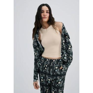 Imagem de Regata Feminina Slim Em Ribana Canelada - Hering, G, Off white