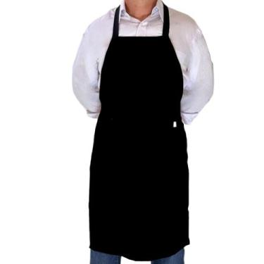 Imagem de Avental de Frente com bolso Oxford - Bazar Neves, Preto