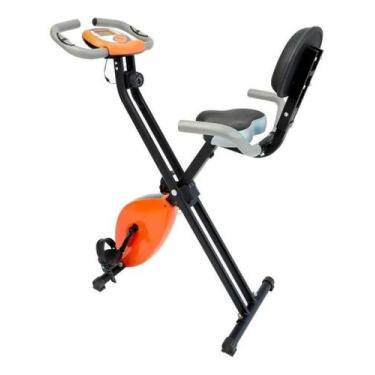 Imagem de Bicicleta ergometrica dobravel - laranja e preto - WCT FITNESS        