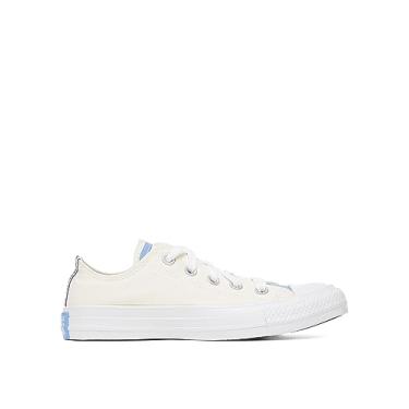 Imagem de Converse Chuck Taylor All Star Couro Cano Baixo, Egret/Pulseira real/branco, 5