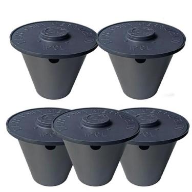 Imagem de Kit 05 caixa inspecao conica p/ aterramento - ipcl