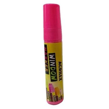 Imagem de Caneta Marcador Para Vidros e Lousa Window Marker Rosa - Acrilex
