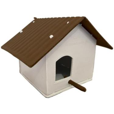 Imagem de Casa para pássaros kit com 10 casinha Plástico recicado - JR Injetados