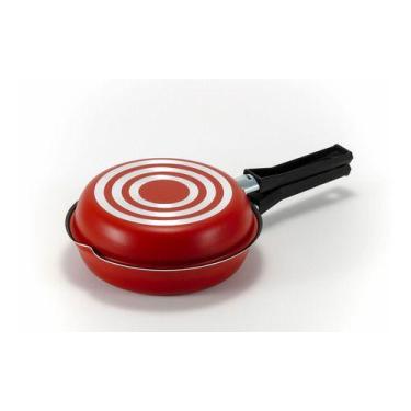 Imagem de Omeleteira 18 Vermelha Alumínio Antiaderente Pronta Entrega - Multi Al