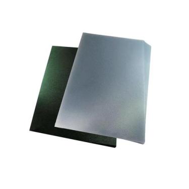 Imagem de Kit Capa Encadernação A4 Cristal Line + Preta Couro 200un - ACP