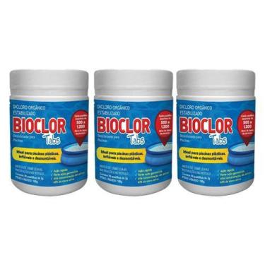 Imagem de Clorin Bioclor Tabs Piscina Inflável Plástica 150 Pastilhas com NF, Br