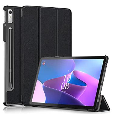 Imagem de Gylint Capa para Lenovo Tab P11 Pro (2ª geração) 11,2'' 2022, capa dobrável de couro PU ultrafino inteligente com suporte para Tab P11 Gen2 / Xiaoxin Pad 2022 preta