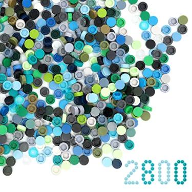 Imagem de Etarnfly 2800PCS Pixel Bricks, 1X1 Classic Round Plates Building Blocks Parts and Pieces - 28 Colors Pixel Arts Dots Bulk Studs Accessories Kit Compatible with Major Brand 4073, Multicolored 2