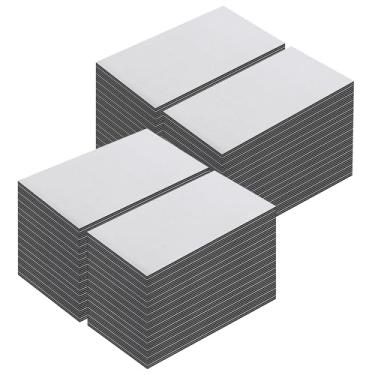 Imagem de LLPT Ímãs para cartões de visita, pacote com 200 unidades, fácil de destacar, extra grosso com folha magnética autoadesiva para cartões de marketing de negócios, agenda de ensino, foto (BCM200)