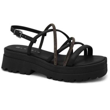 Imagem de Sandalia ramarim ref 2438203 feminino, 36, Preto, Preto