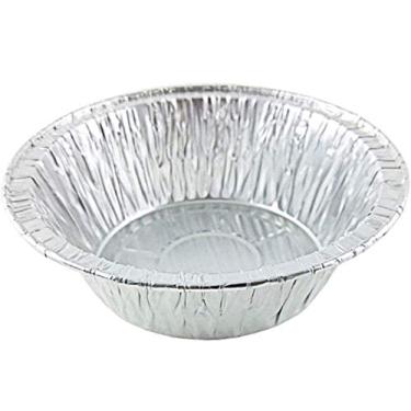 Imagem de Durable Packaging Forma de alumínio de 14 cm de profundidade para carne de frango/torta, pacote com 50 latas descartáveis (pacote com 50)