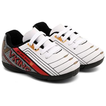 Imagem de Tênis Futsal Bebê Vking  Branco Vermelho do 18 ao 25, 18, Branco verme