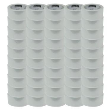 Imagem de Kit com 50 Fitas Adesivas 45mm X 100m Largo Ótima Qualidade - KOKAY