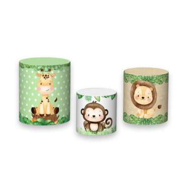 Imagem de Trio de Capas de Cilindro - Safari no Bosque Todos 007 - Via Cores