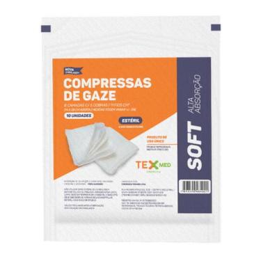 Imagem de Compressa De Gaze Estéril 11 Fios 50 Envelopes-500 Unidades - TEXMED