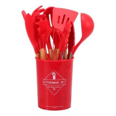 Imagem de Kit 11 Utensílios De Silicone Colher Conchas Antiaderente - oem
