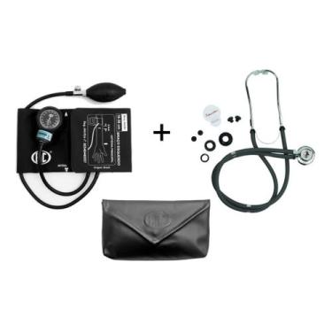 Imagem de Kit Enfermagem Esfigmomanômetro Aparelho De Medir Pressão Arterial NEW