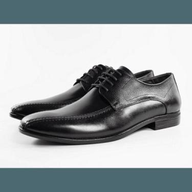 Imagem de Sapato Social Masculino Derby Gabriel Reta Oposta - 6914 - Preto, 39, 