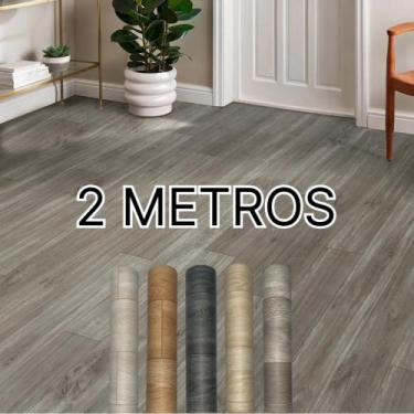 Imagem de Adesivo Vinílico Para Piso Autocolante 2mx61cm, Imita Laminado De Made