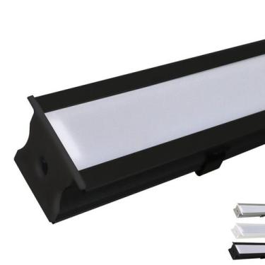 Imagem de Perfil Embutir 1m Alumínio 25x14mm + Fita 120 LED + Fonte - I9LED, Pre