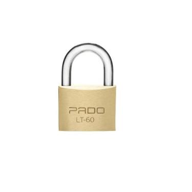 Imagem de Cadeado pado latão lt 60 mm 2 chaves maciço não enferruja resistente s