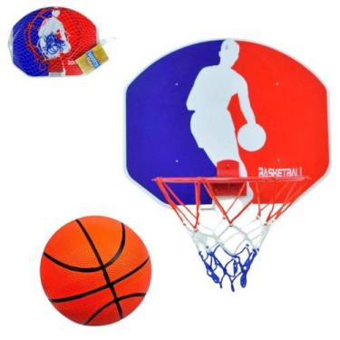 Imagem de Cesta De Basquete Infantil 35cm Com Bola Tabela Esporte - ARK BRASIL